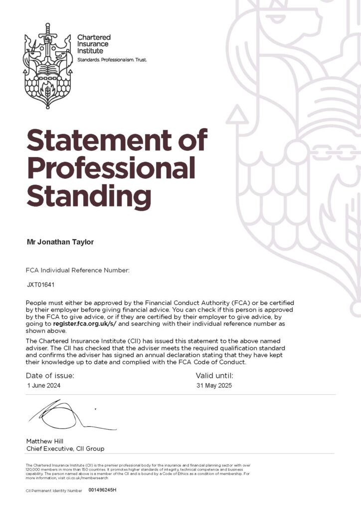 Statement of Professional Standing Certificate 2024 05 09